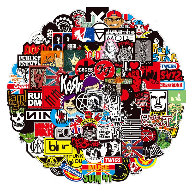 Rock and Bands Amazing Sticker Packs (ONLINE ORDER ONLY)