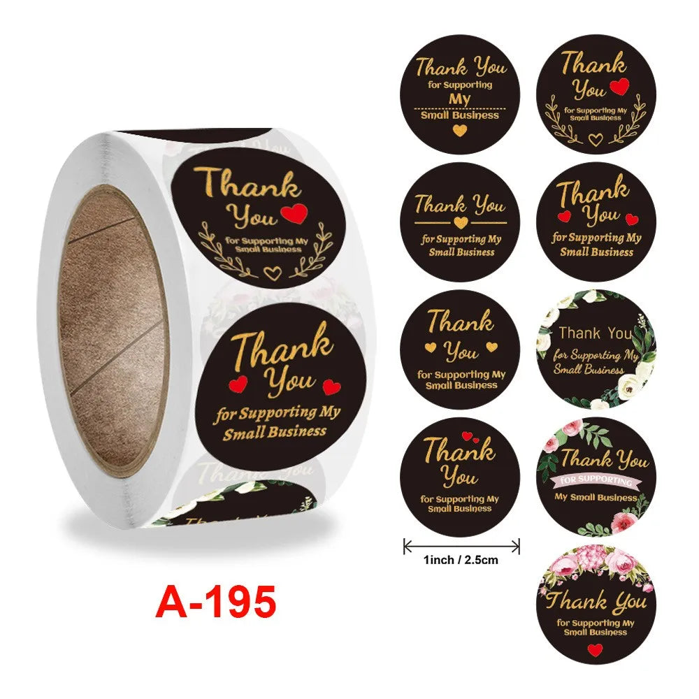 50-500pcs Cute Cartoon Cat Paw Thank You Stickers For Party Gift Decoration Packaging Label Reward Children Stationery Sticker (ONLINE ORDER ONLY)