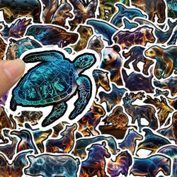 10/30/50PCS Cool Neon Style Animal Sticker PVC Waterproof Graffiti Sticker DIY Fridge Stationery Phone Notebook Car Decals Toys (ONLINE ORDER ONLY)