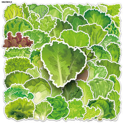 Cartoon Romaine Lettuce Stickers for Laptop Luggage Notebook Decal (Online Order Only)