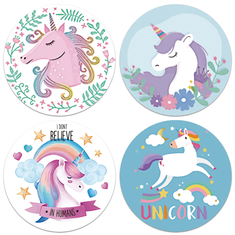100-500pcs Cute Kids Cartoon Animals Labels Stickers for Gift Package Card Birthday Party Wrapping Children Stationery stickers (Online Order Only)