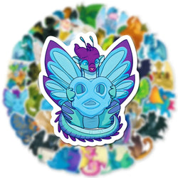10/50Pcs Wings of Fire Dragon Animal Cartoon Stickers DIY Laptop Luggage Skateboard Graffiti Decals Sticker for Kid Toys (Online Order Only)