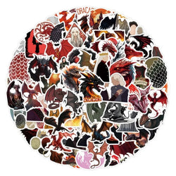 55pcs House of The Dragon Stickers for Laptop, Phone, Water Bottle, Suitcase, and More (ONLINE ORDER ONLY)