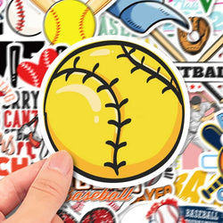 10/25/50pcs Mixed Baseball and Softball Sticker Packs (ONLINE ORDER ONLY)