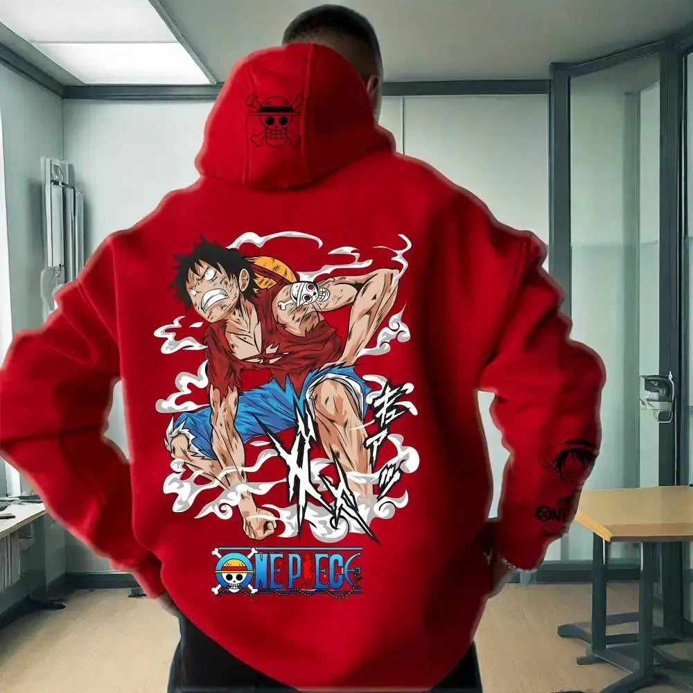 One Piece Luffy Hooded Sweater 2025 Trend Jacket (ONLINE ORDER ONLY)