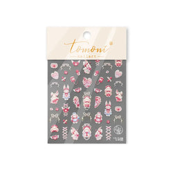 Cream Wind Cat Rabbit Kitten Bunny Bowknot Flower Butterfly Cake Cherry Tulip 5D Self Adhesive Nail Art Stickers Manicure Decals (Online Order Only)
