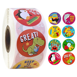 100-500pcs Encouragement Reward Stickers Thumbs Up Rewarded Kids School Kindergarten Children Scrapbook Stationery Sticker (ONLINE ORDER ONLY)