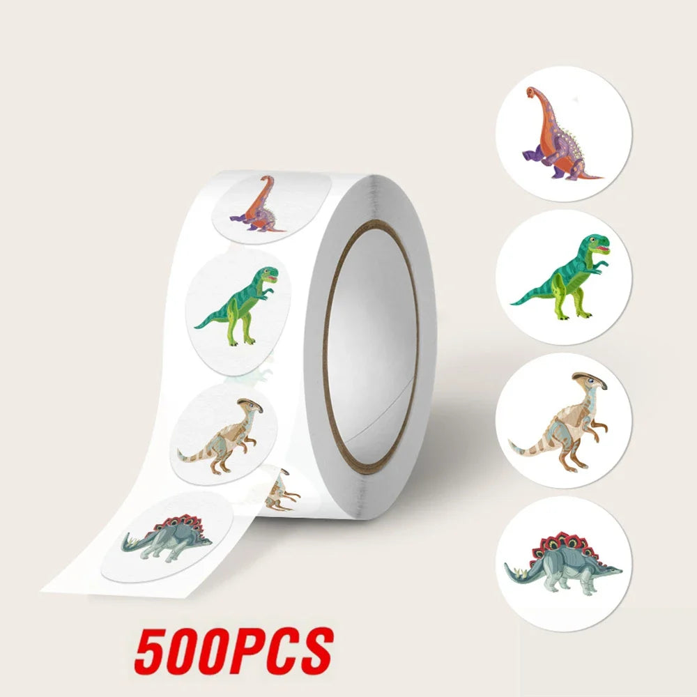 100-500pcs Cartoon Animal Reward Sticker Label Thank You Cute Game Sticker DIY Gift Sealing Label Decoration Supple (ONLINE ORDER ONLY)