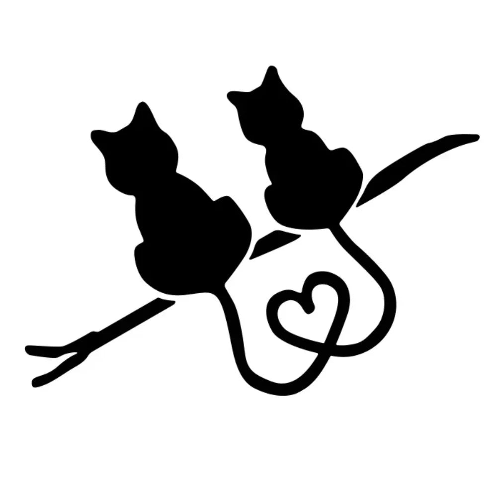 Creative Lovely Cat Sticker Waterproof Funny Car Decals Personalize Styling Accessories (ONLINE ORDER ONLY)