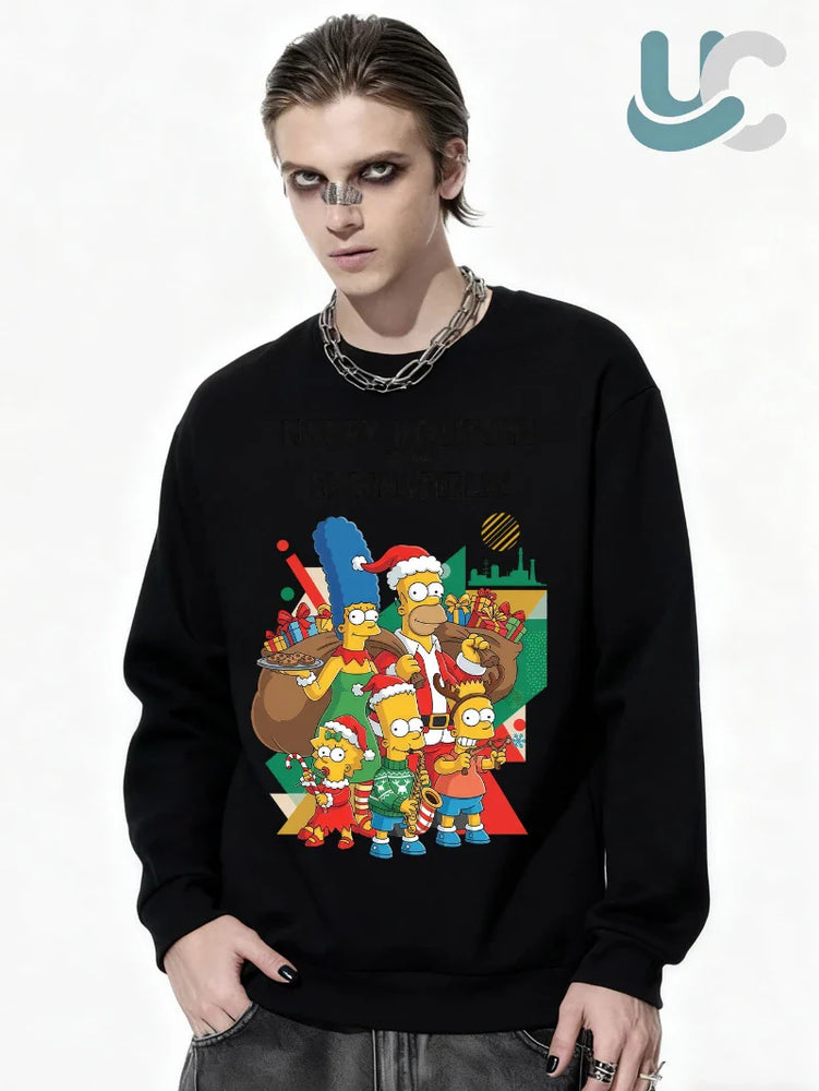 Simpsons Sweatshirt - Happy Holidays From Springfield! (ONLINE ORDER ONLY)