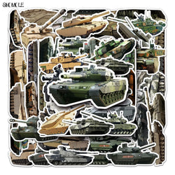 Cute Tank Graffiti Stickers - 10/30/50pcs for Kids, Car, Laptop, Suitcase, Skateboard, Guitar (ONLINE ORDER ONLY)