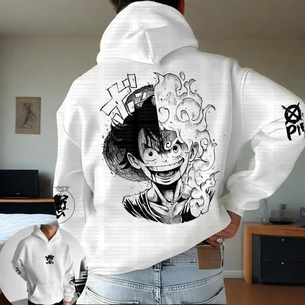 One Piece Luffy Hooded Sweater 2025 Trend Jacket (ONLINE ORDER ONLY)