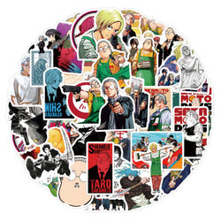 10/30/55/110PCS Sakamoto Days Stickers Battle Comedy Animation Cartoon Graffiti Sticker Laptop Phone Guitar Car Bike Skateboard (Online Order Only)
