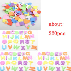 Self Adhesive Mini Geometry Shape EVA Foam Stickers Kids DIY Art Craft Glitter Stars Letter Preschool Stickers Assorted Color (Online Order Only)