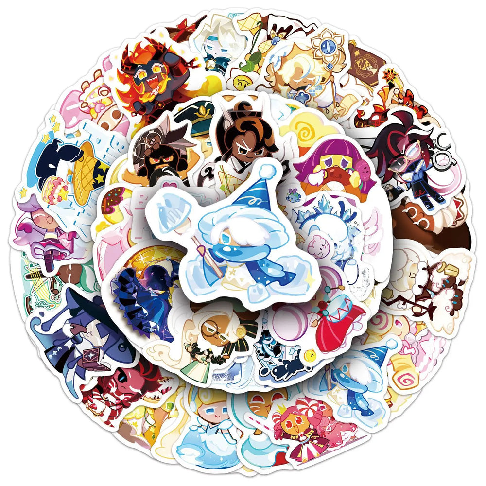 10/30/50PCS Cookie Run Kingdom Stickers Toys Skateboard Guitar Computer Skateboard Cup Desk Cartoon Cute Creative Graffiti Toy (ONLINE ORDER ONLY)