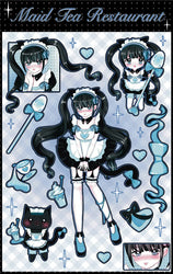 Original Cute Sweet Maid Anime Series Sticker Scrapbooking DIY Album Decoration Sticker Aesthetic Personalized Kawaii Stationery (ONLINE ORDER ONLY)