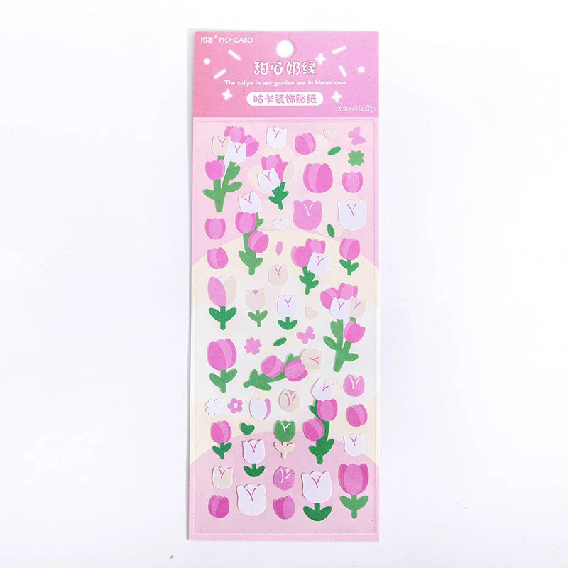 Lovely Sweet House Series Stickers Bubble Love Chain Scrapbooking Decorative Diary Album Stick Label Kawaii Korean Stationery (ONLINE ORDER ONLY)