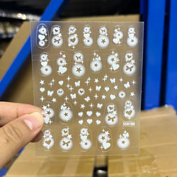 6Pcs 5D Heart Nail Stickers Self-Adhesive Frosted Design DIY Manicure Decors for Women Frosted Nail Decals %Valentine's Day #NK* (ONLINE ORDER ONLY)