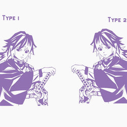 Large Anime Car Sticker Swordsme Exterior Accessories Bodywork Styling Hood Decoration Automobile Parts Die Cutting  Vinyl Decal (ONLINE ORDER ONLY)