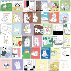 West Highland White Terrier Dog Stickers - 10/20/40pcs Cartoon Decals for Laptop, Phone, Suitcase, Scrapbook (ONLINE ORDER ONLY)