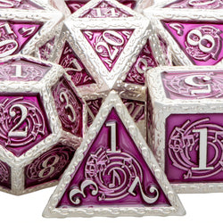 Heavy Metal Musical Notes Theme Polyhedral Dice Set (Online Order Only)