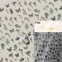 Dreamy Chic Butterfly Flower Bowknot Square Rhinestone Crystal 5D Self Adhesive Nail Art Stickers Fantasy Shiny Manicure Decals (ONLINE ORDER ONLY)