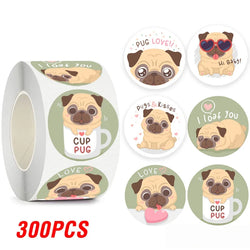 100-500pcs Cartoon Animal Label Thank You Stickers Sealing Label For Business Handmade Baking Cake Party Gift Decoration Sticker (ONLINE ORDER ONLY)