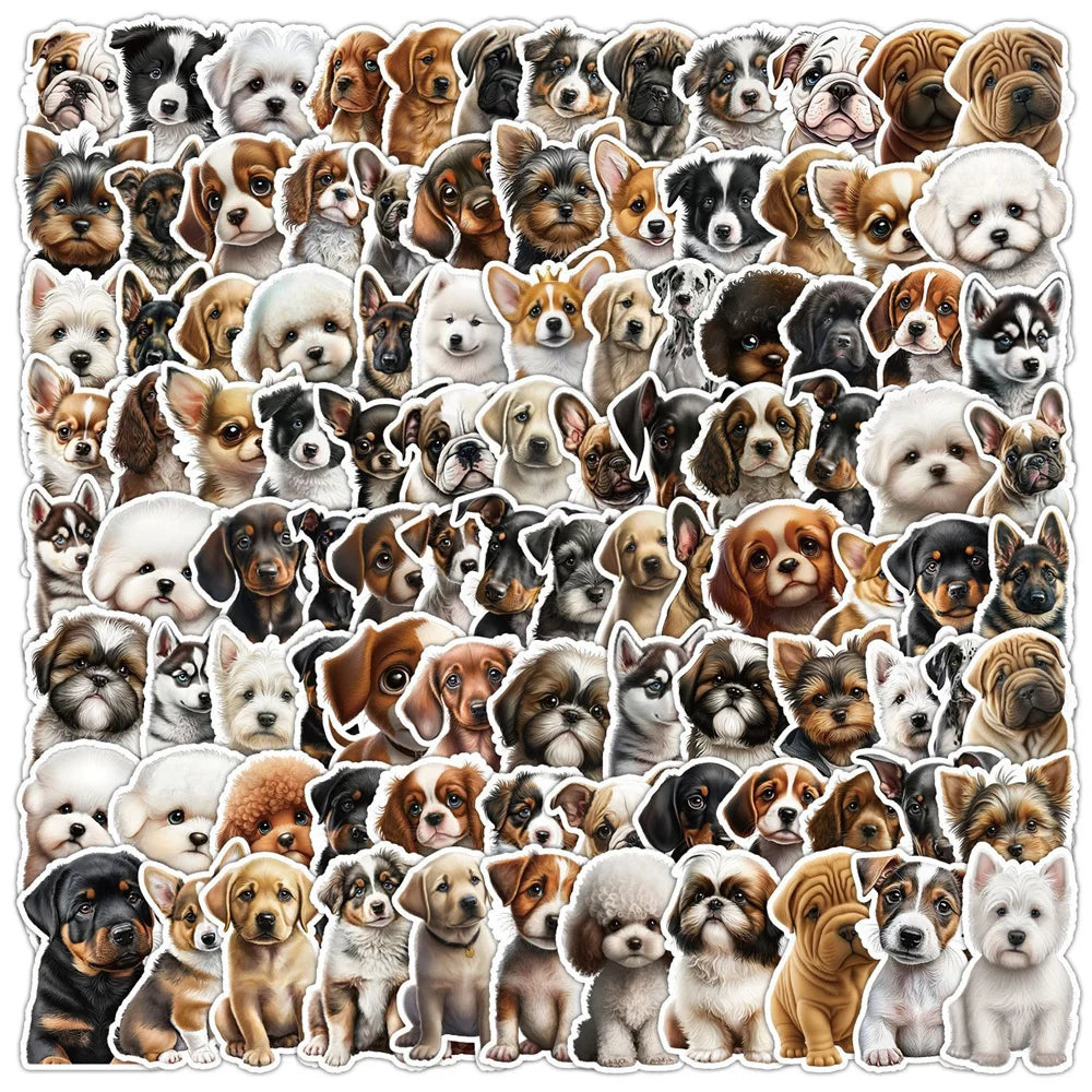 10/30/50PCS New INS Little Milk Dog Sticker Cartoon Creative Anime iPad Motorcycle Luggage Chair Decoration Waterproof Wholesale (ONLINE ORDER ONLY)