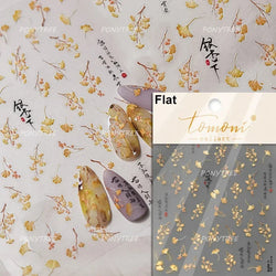 Hot Stamping Purple Line Love Heart Lace Bowknot Chain Branches Star Flower Leaf Butterfly Plant Flower Nail Art Stickers Decals (Online Order Only)