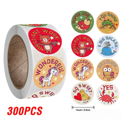100-500pcs Kids Reward Stickers Puppy Dog Cat Encouragement Labels for Teachers Cute Animals Sticker Stationery Pegatinas (ONLINE ORDER ONLY)