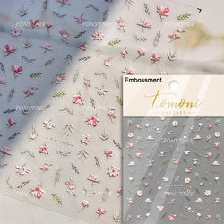 Hot Stamping Purple Line Love Heart Lace Bowknot Chain Branches Star Flower Leaf Butterfly Plant Flower Nail Art Stickers Decals (Online Order Only)