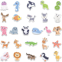 52pcs Cute Cartoon Animals Stickers For Laptop Guitar Luggage Skateboard DIY Waterproof Graffiti Bicycle Car Decals Kids Toy (ONLINE ORDER ONLY)
