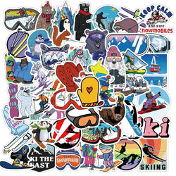 Skiing Surfing Outdoor Sports Stickers Pack for Laptop, Phone, Luggage, Skateboard, Snowboard (Online Order Only)