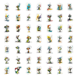 10/30/50PCS Colourful Dog Stickers Cool Graffiti DIY Waterproof Scrapbook Phone Suitcase Luggage Car Kids Sticker Decoration Toy (ONLINE ORDER ONLY)