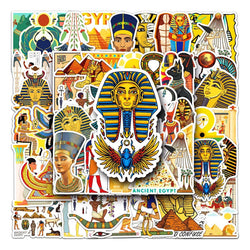 Ancient Egypt Pyramid Mummy Stickers for Skateboard Guitar Laptop Luggage Car Helmet (ONLINE ORDER ONLY)