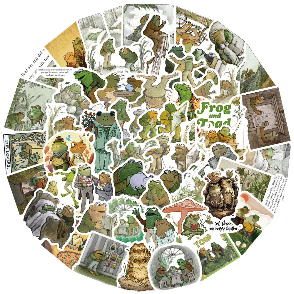 Cartoon Frog Toad Stickers for Laptop Car Fridge Snowboard Vinyl 10/30/50Pcs (ONLINE ORDER ONLY)