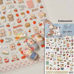 Cookies Chocolate Love Heart Flower Bowknot Rabbit Bunny Lace Bear Star Bouquet Rabbit Adhesive Nail Art Sticker Manicure Decal (ONLINE ORDER ONLY)