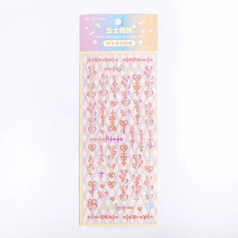 Lovely Sweet House Series Stickers Bubble Love Chain Scrapbooking Decorative Diary Album Stick Label Kawaii Korean Stationery (ONLINE ORDER ONLY)