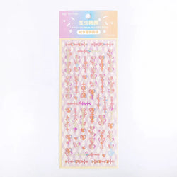 Lovely Sweet House Series Stickers Bubble Love Chain Scrapbooking Decorative Diary Album Stick Label Kawaii Korean Stationery (ONLINE ORDER ONLY)