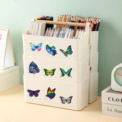 500Pcs/roll Cartoon Butterfly Stickers, Roll Vinyl Stickers For Laptop, Bumper, Skateboard, Water Bottles, Computer (ONLINE ORDER ONLY)