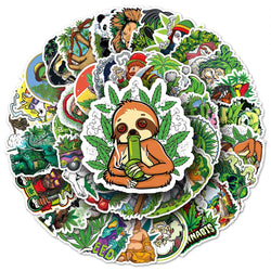 10/30/50/100PCS Funny Characters Weed Sticker Packs (ONLINE ORDER ONLY)