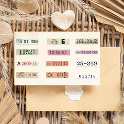 50Pcs Vintage Digital Stickers For Laptop Phone Case Skateboard Suitcase Waterproof Decals Number Sticker For Kids Gifts Toys (Online Order Only)