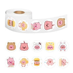 100-500pcs Cute Animal Stickers Children's Rewards Stickers Party Gifts Decorative Labels Scrapbook Stationery Stickers (ONLINE ORDER ONLY)