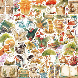 Cartoon Fairy Tale Elf Animal Stickers for Phone Laptop Luggage Skateboard Decals Gift (Online Order Only)
