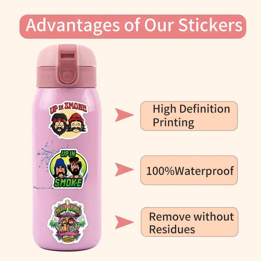 10/30/55PCS Cheech and Chong Stickers Funny Cartoon Stciekr Comedy Decals Scrapbook Laptop Guitar Car Bike Skateboard Kids Toys (ONLINE ORDER ONLY)