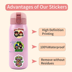 10/30/55PCS Cheech and Chong Stickers Funny Cartoon Stciekr Comedy Decals Scrapbook Laptop Guitar Car Bike Skateboard Kids Toys (ONLINE ORDER ONLY)