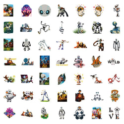 10/30/50PCS The Wild Robot Movie Stickers Funny Adventure Cartoon Sticker Kids Toys Luggage Laptop Phone Guitar Car Bike Decals (Online Order Only)