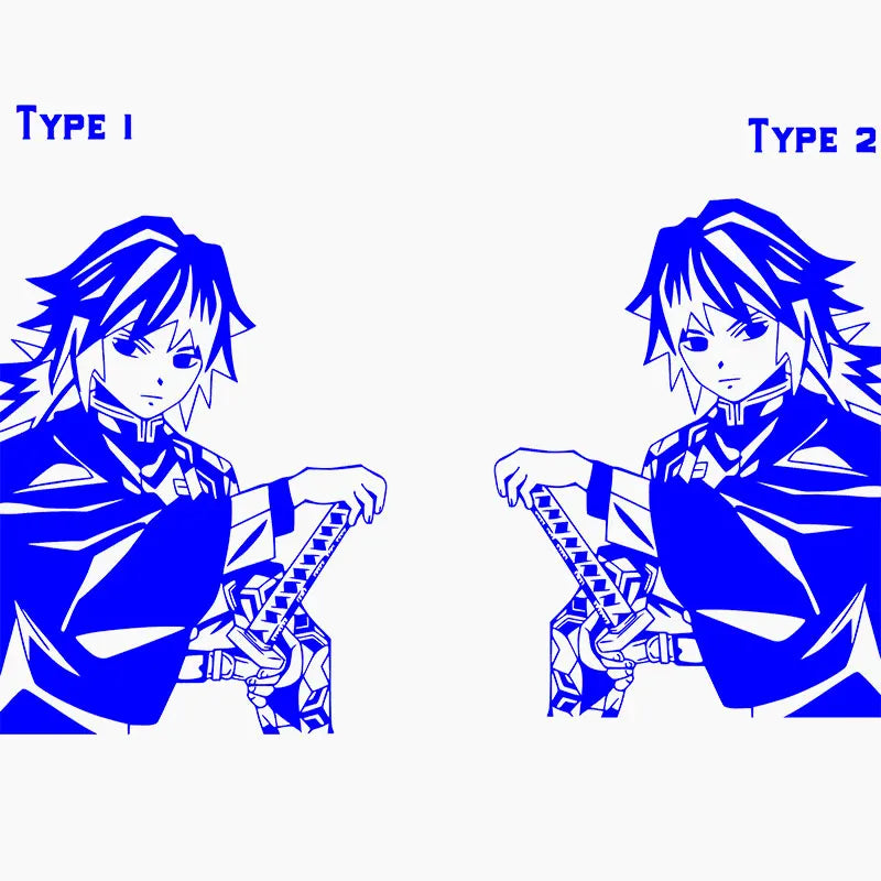 Large Anime Car Sticker Swordsme Exterior Accessories Bodywork Styling Hood Decoration Automobile Parts Die Cutting  Vinyl Decal (ONLINE ORDER ONLY)