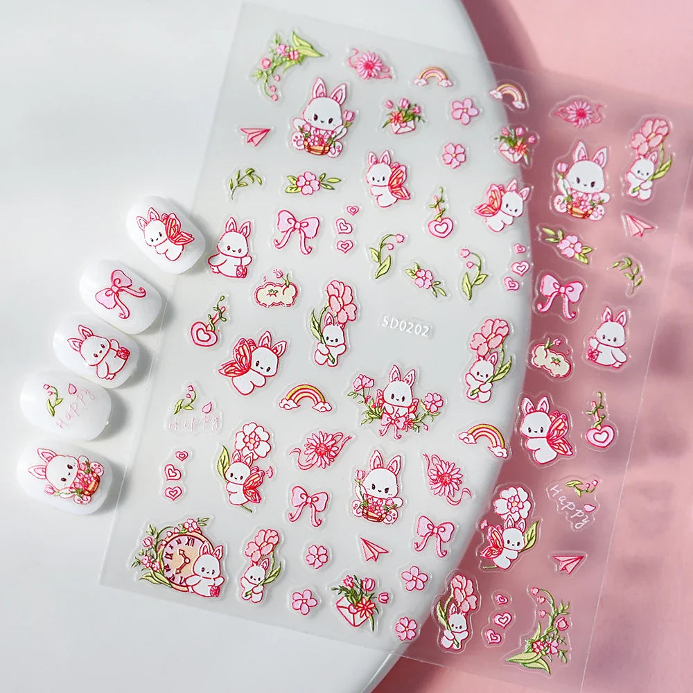 1Pc Summer Nail Art Sticker Lemon Nail Decal Nail Art Supplies Cute Fruit Strawberry Cherry Watermelon Avocado Lemon Nail Design (ONLINE ORDER ONLY)