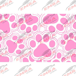 Pet Footprints Quarter Window Car Sticker Suitable for Most Vehicles Decoration Die Cutting Accessories Waterproof Vinyl Decals (ONLINE ORDER ONLY)